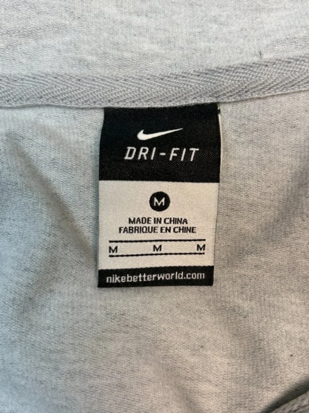 Nike Obsessed Grey Sleeveless Half Zip Hoodie Athleisure Sporty Chic Gym Wear M